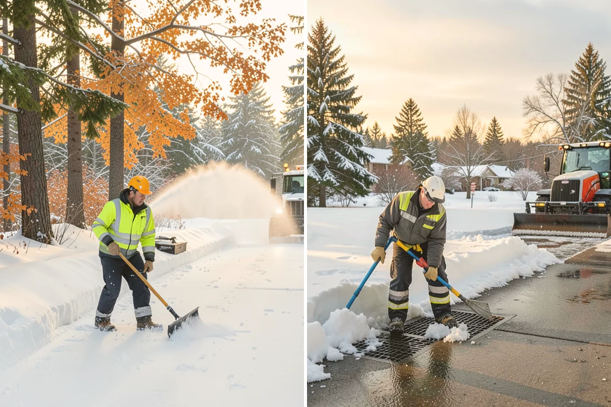 Garage Entrance Snow Removal in Sammamish, King County, WA - We inspect the apron and garage door clearance