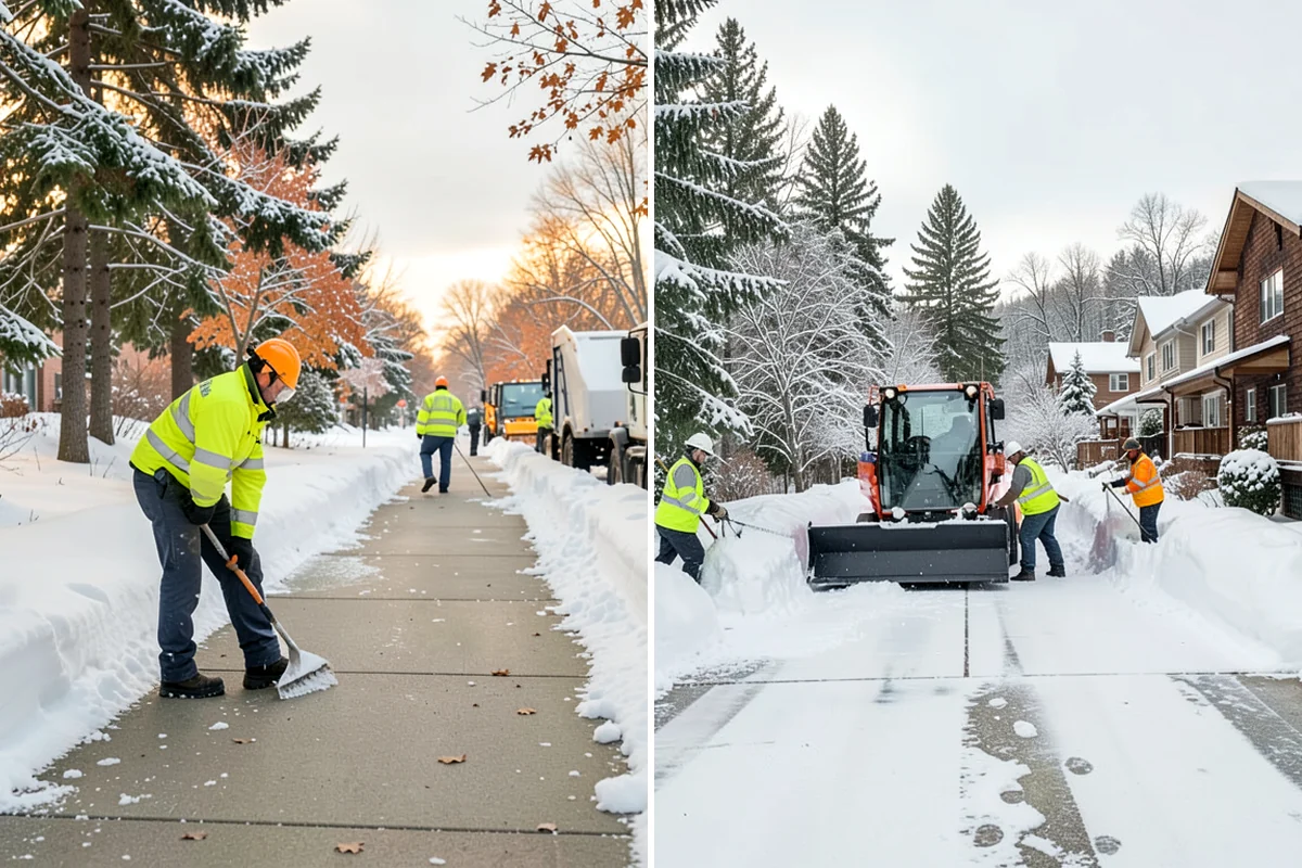 Garage Entrance Snow Removal in SeaTac, King County, WA - We inspect the apron and garage door clearance