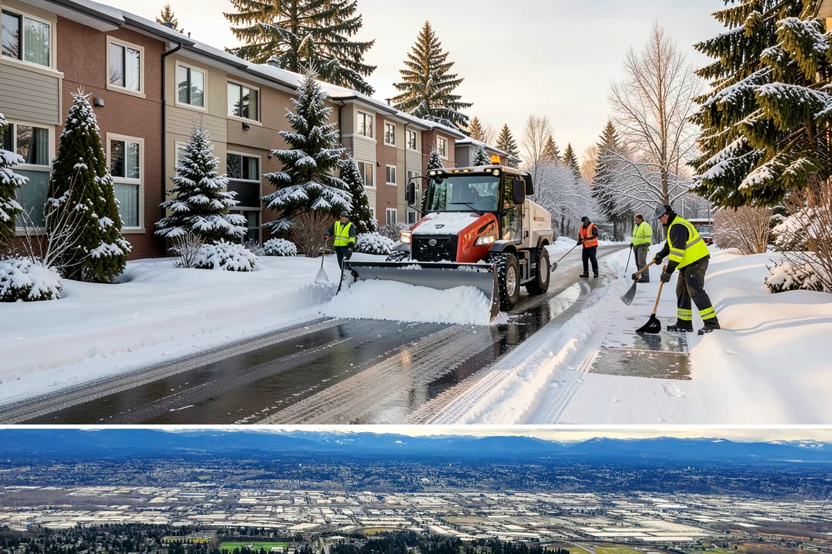 Garage Entrance Snow Removal in SeaTac, King County, WA - Reserve service in early winter so your garage apron is handled from the season's first freeze.