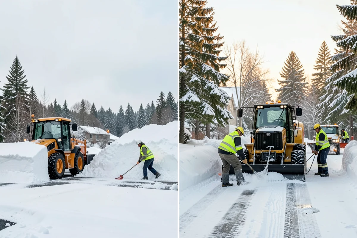 Garage Entrance Snow Removal in Shoreline, King County, WA - We inspect the apron and garage door clearance