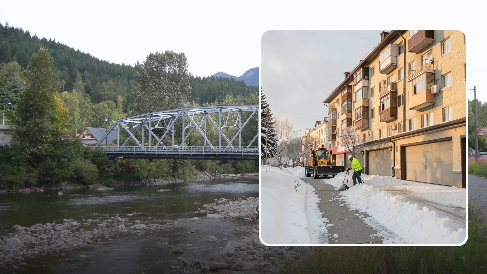 Garage Entrance Snow Removal in Skykomish, King County, WA - We clear the apron in front of your garage so the door opens freely and you can back out with traction.