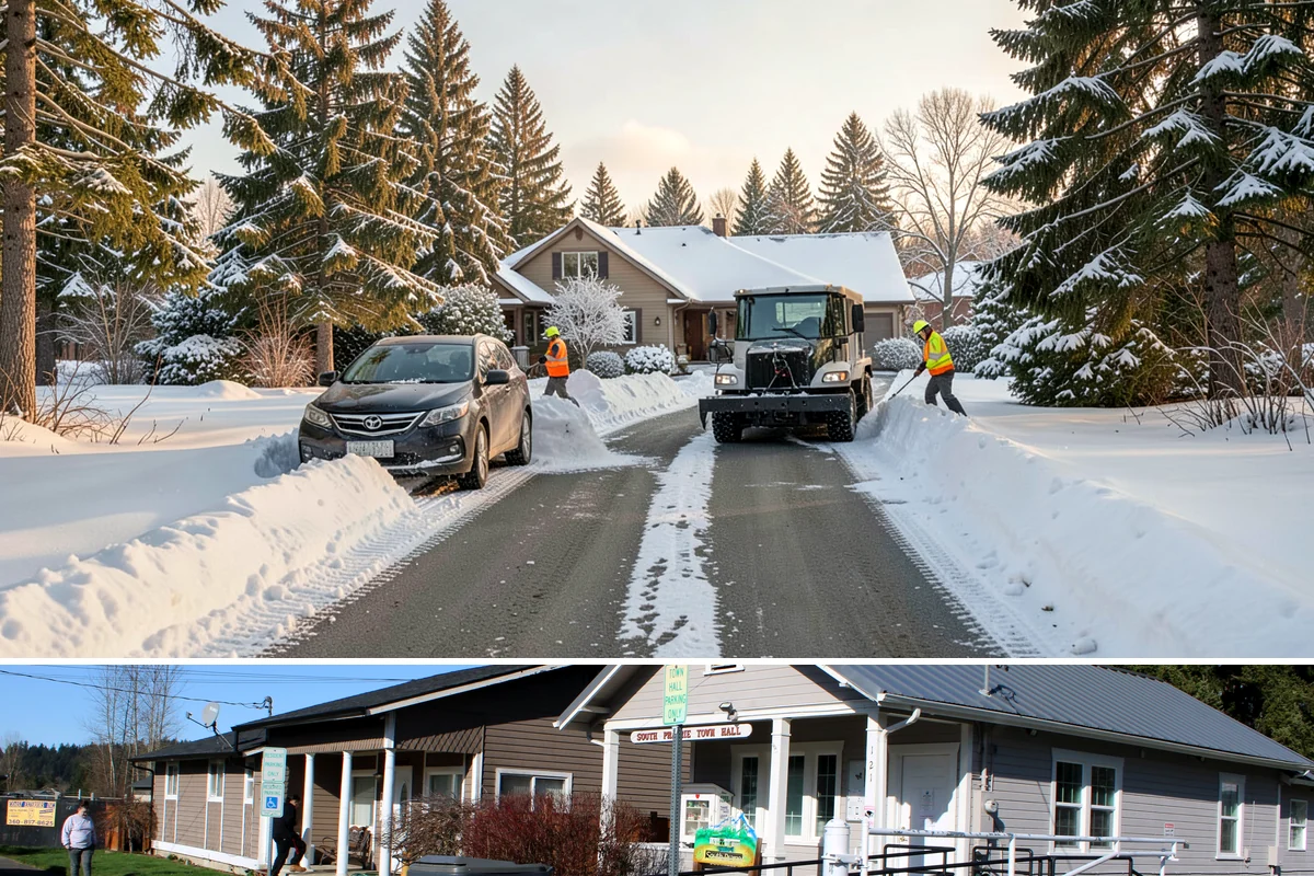 Garage Entrance Snow Removal in South Prairie, Pierce County, WA - Reserve service in early winter so your garage apron is handled from the season's first freeze.