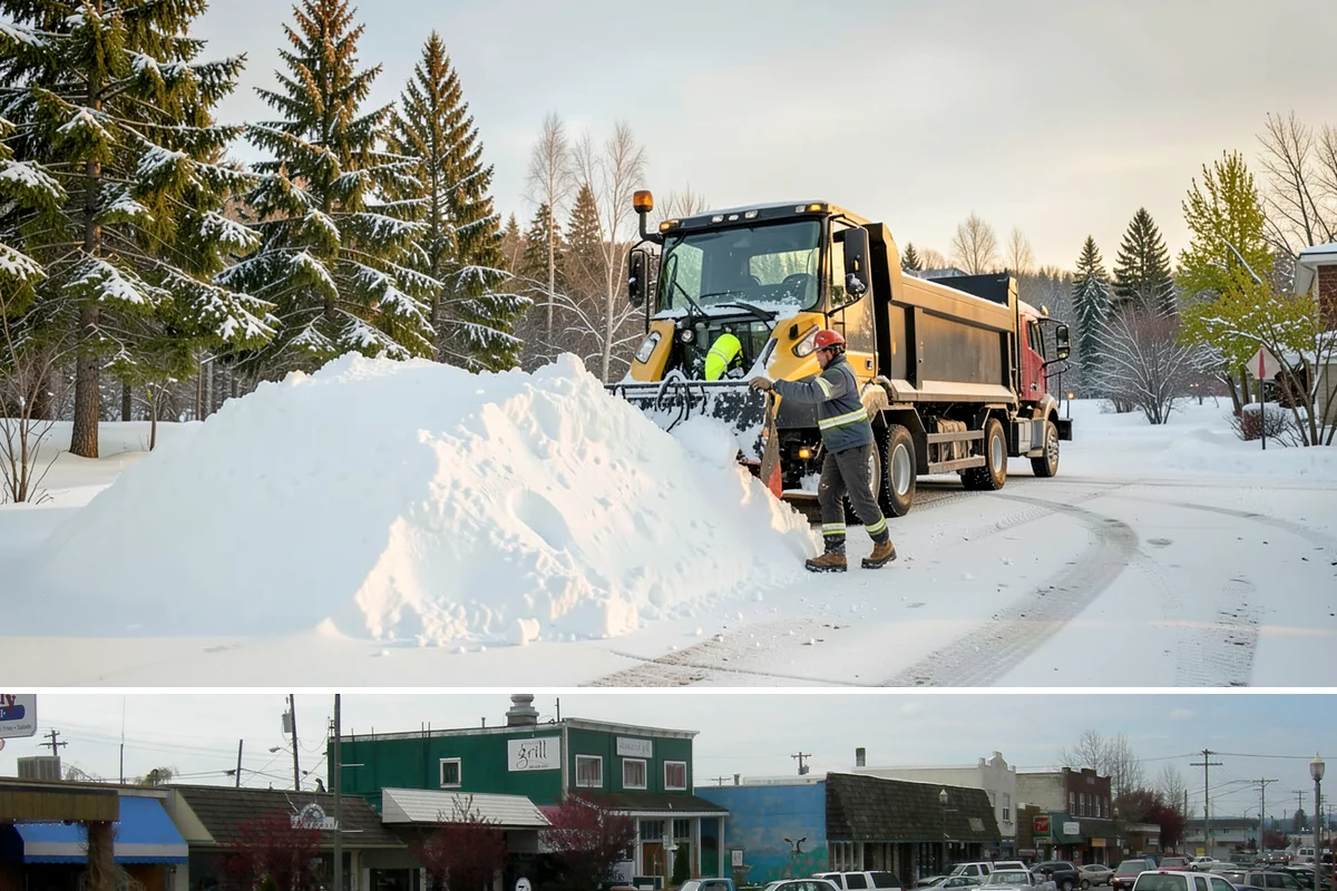 Garage Entrance Snow Removal in Stanwood, Snohomish County, WA - Reserve service in early winter so your garage apron is handled from the season's first freeze.