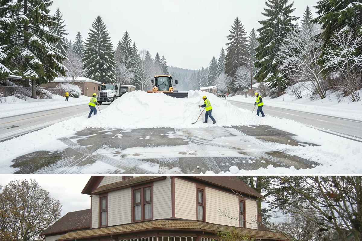 Garage Entrance Snow Removal in Sumner, Pierce County, WA - Reserve service in early winter so your garage apron is handled from the season's first freeze.