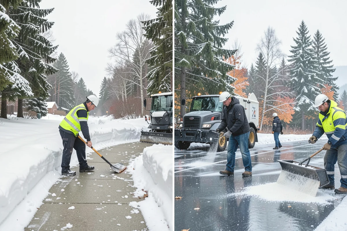 Garage Entrance Snow Removal in Tukwila, King County, WA - We inspect the apron and garage door clearance