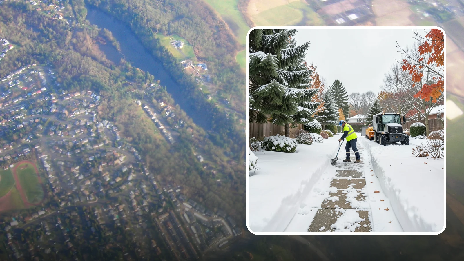 Garden Path Snow Removal in Algona, King County, WA - We remove snow from narrow garden paths and stepping-stone runs without damaging the surrounding landscape.