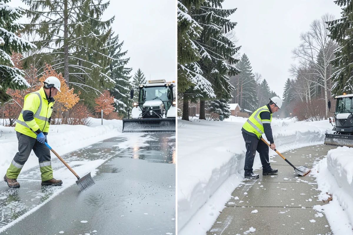 Garden Path Snow Removal in Auburn, King County, WA - Identify loose or spaced materials that shift underfoot