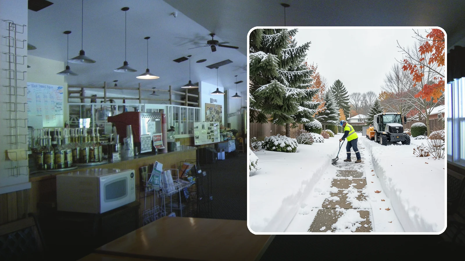 Garden Path Snow Removal in Black Diamond, King County, WA - We remove snow from narrow garden paths and stepping-stone runs without damaging the surrounding landscape.
