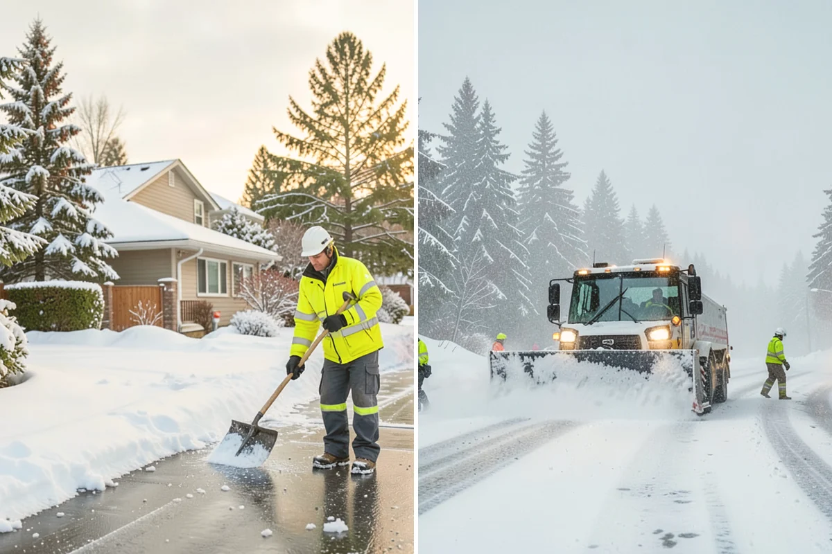 Garden Path Snow Removal in Bothell, King County, WA - Identify loose or spaced materials that shift underfoot