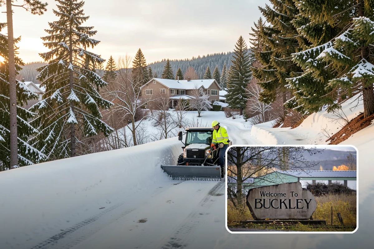 Garden Path Snow Removal in Buckley, Pierce County, WA - Protects flagstone, gravel, and bark surfaces from blade damage