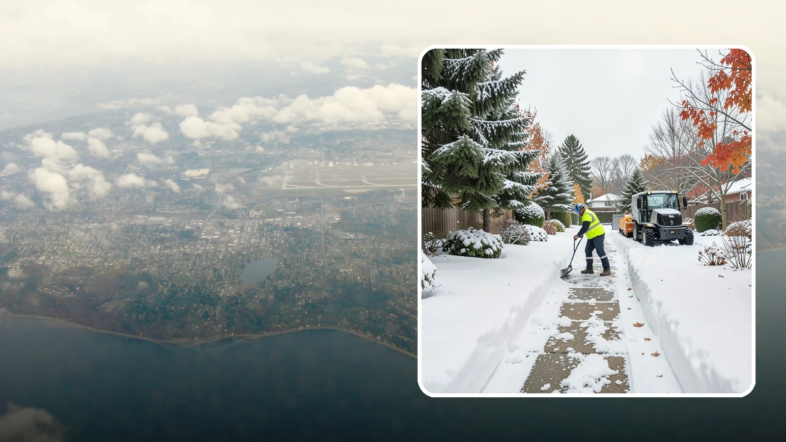 Garden Path Snow Removal in Burien, King County, WA - We remove snow from narrow garden paths and stepping-stone runs without damaging the surrounding landscape.