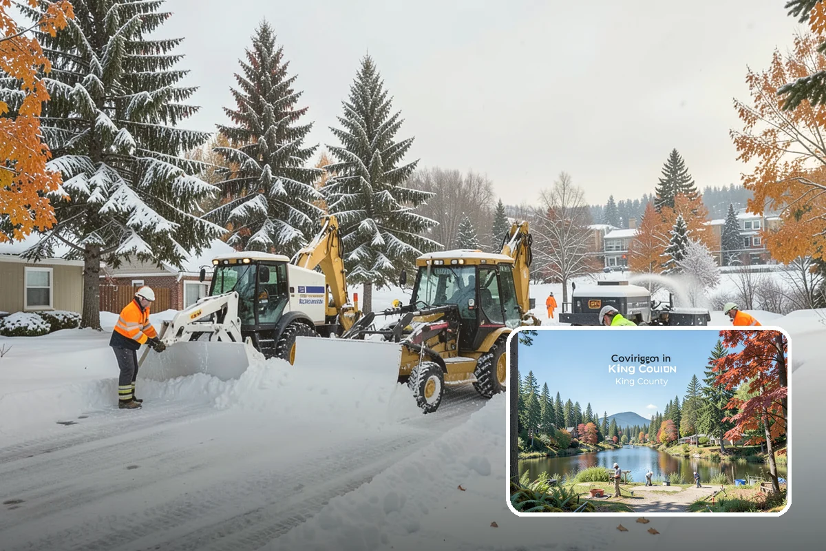 Garden Path Snow Removal in Covington, King County, WA - Protects flagstone, gravel, and bark surfaces from blade damage