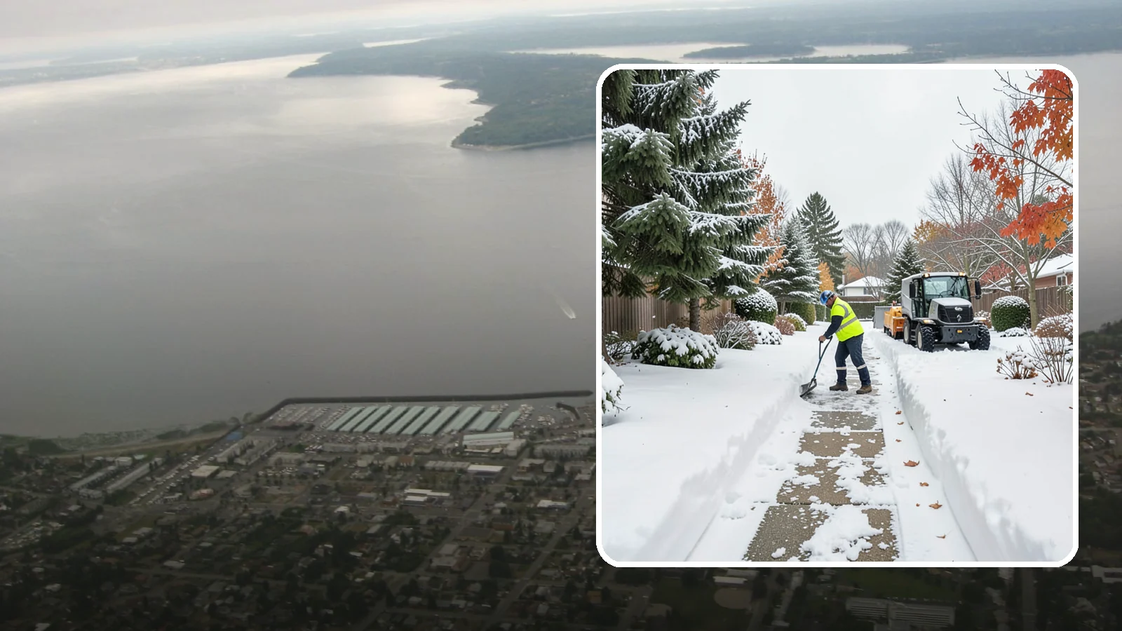 Garden Path Snow Removal in Des Moines, King County, WA - We remove snow from narrow garden paths and stepping-stone runs without damaging the surrounding landscape.