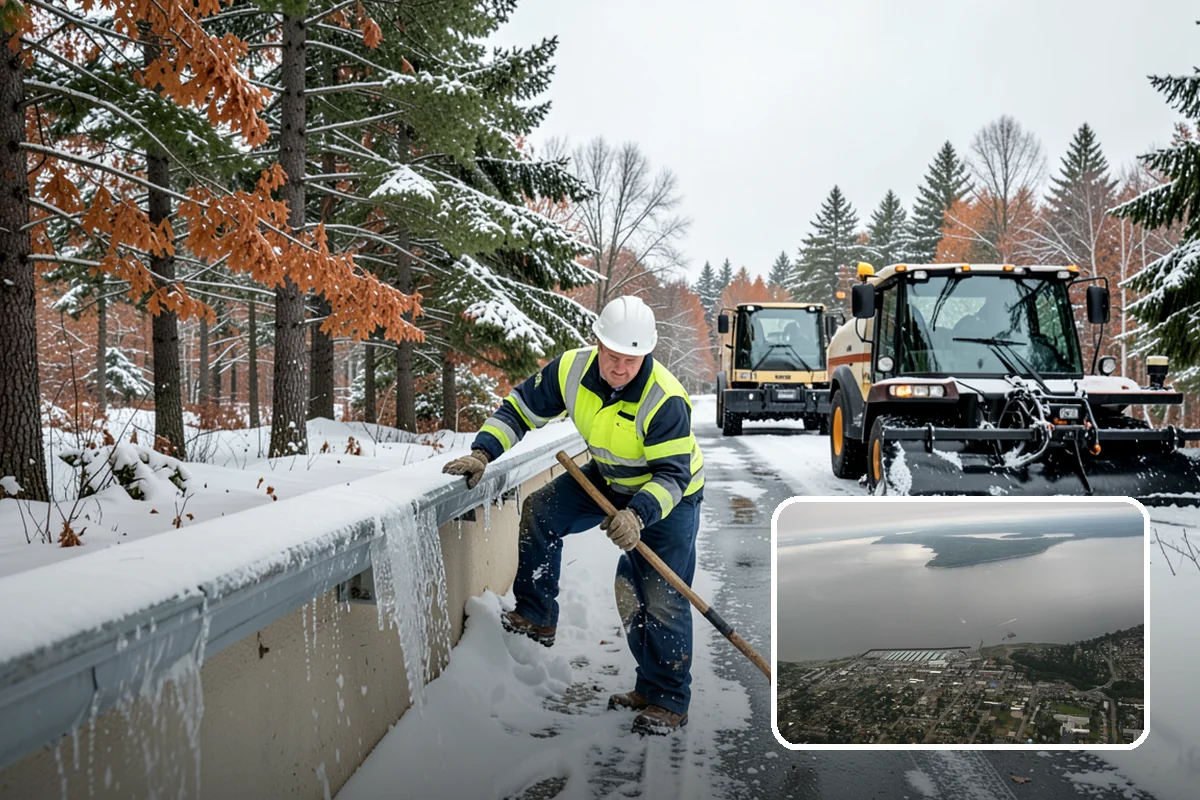 Garden Path Snow Removal in Des Moines, King County, WA - Protects flagstone, gravel, and bark surfaces from blade damage