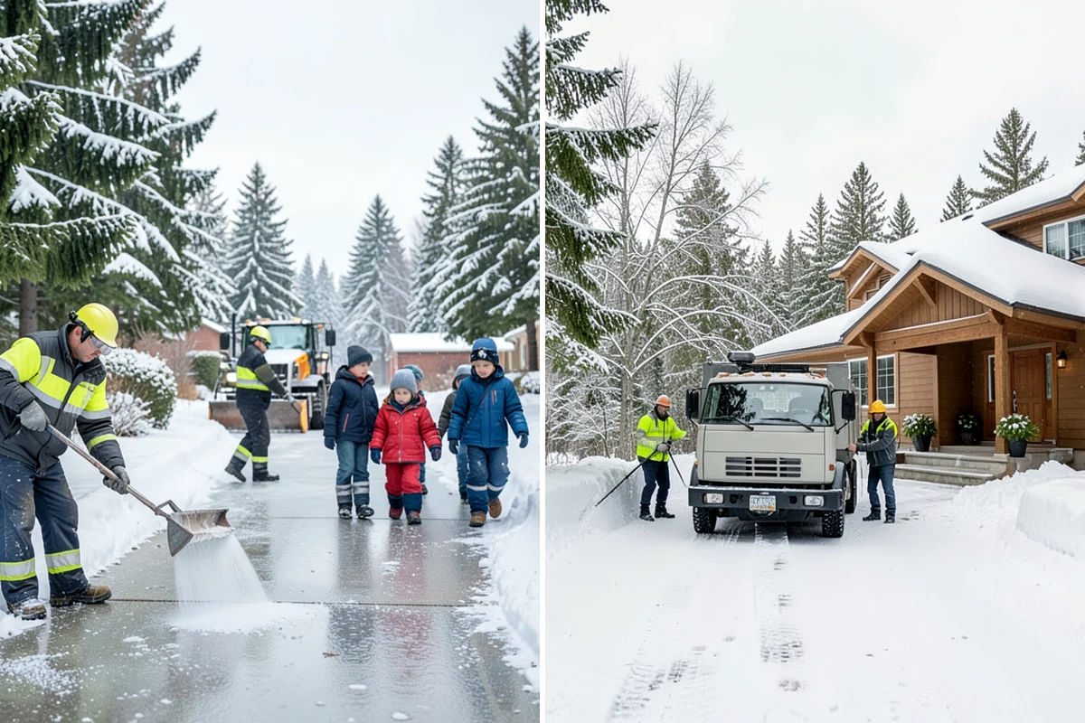 Garden Path Snow Removal in Enumclaw, King County, WA - Identify loose or spaced materials that shift underfoot