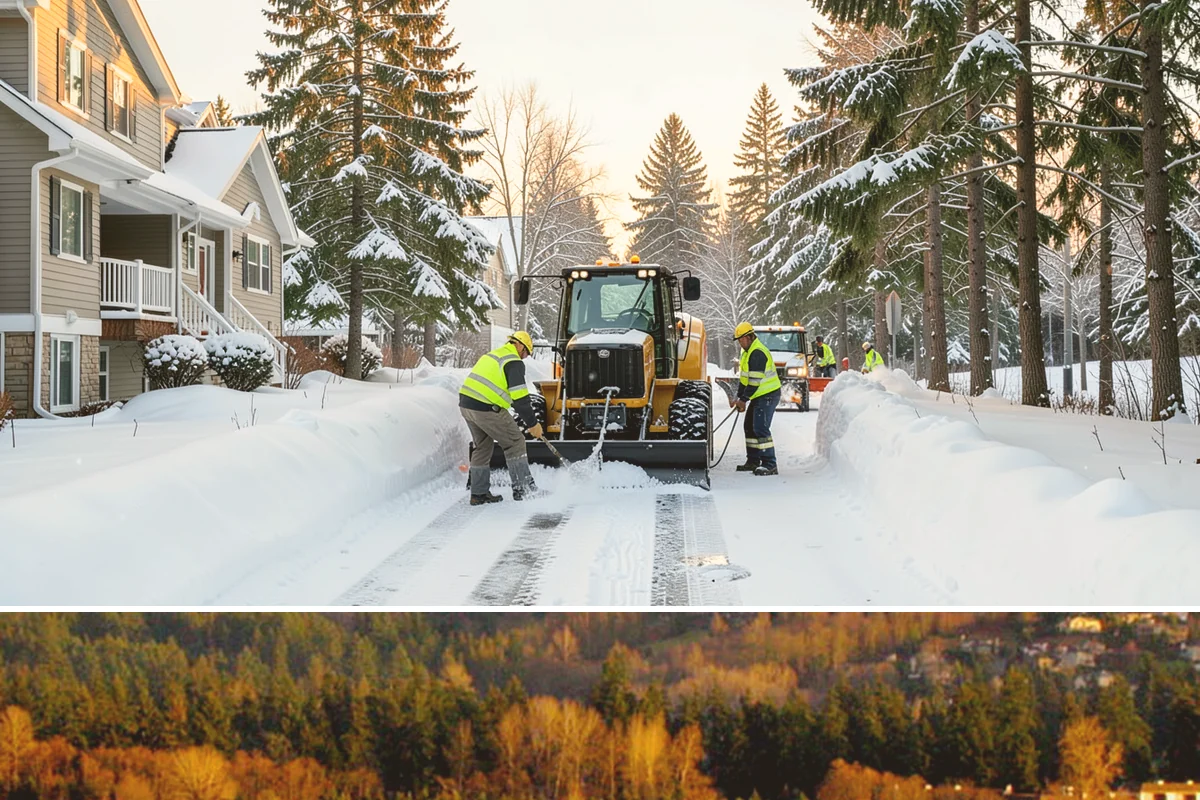 Garden Path Snow Removal in Kenmore, King County, WA - Garden paths call for gentle clearing throughout the winter, especially during the wet snowfalls that cling to stone and bark.