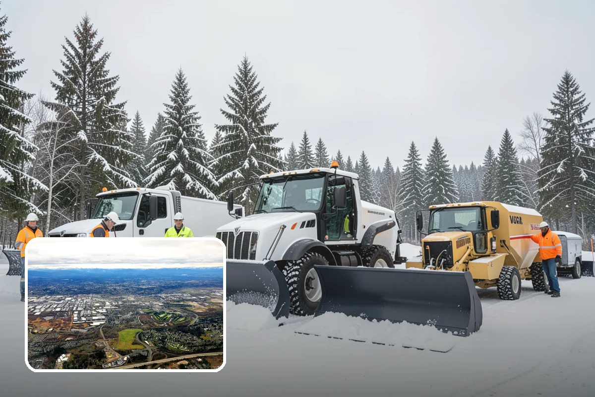 Garden Path Snow Removal in Kent, King County, WA - Protects flagstone, gravel, and bark surfaces from blade damage