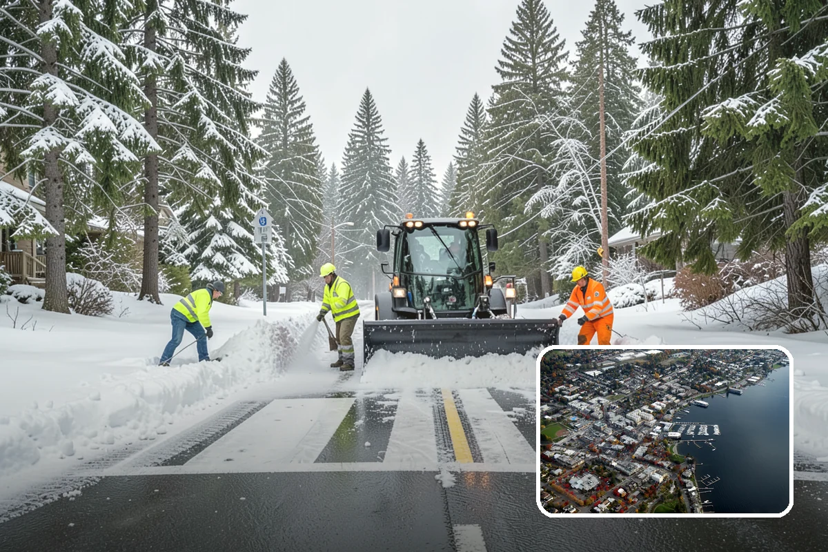 Garden Path Snow Removal in Kirkland, King County, WA - Protects flagstone, gravel, and bark surfaces from blade damage