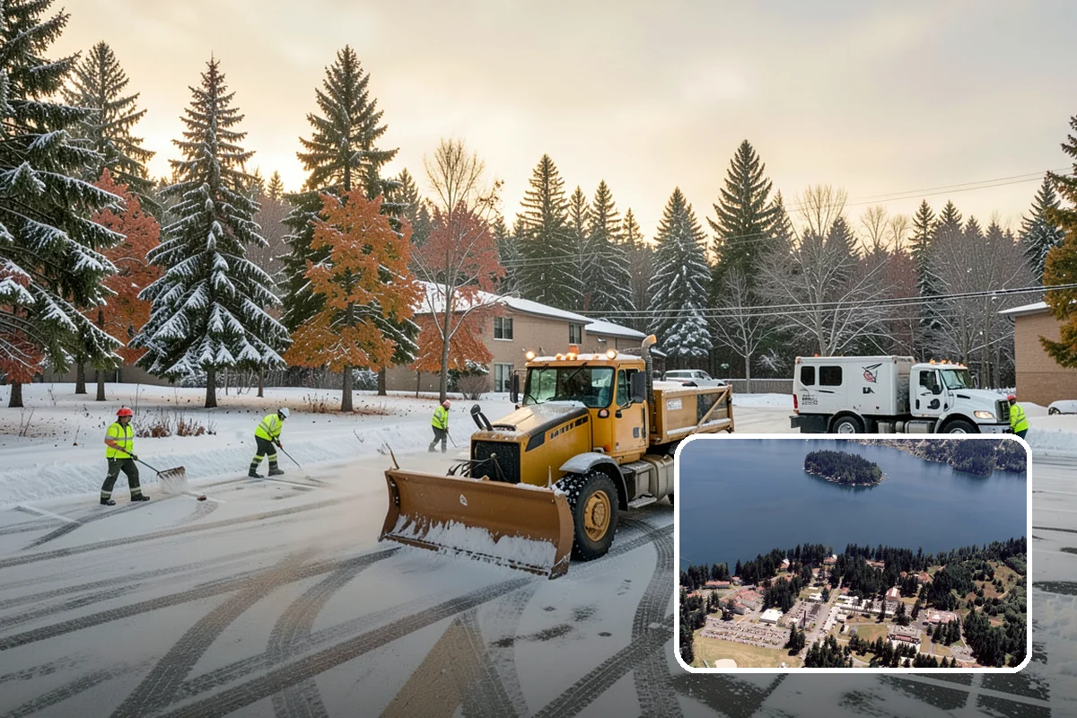 Garden Path Snow Removal in Lakewood, Pierce County, WA - Protects flagstone, gravel, and bark surfaces from blade damage