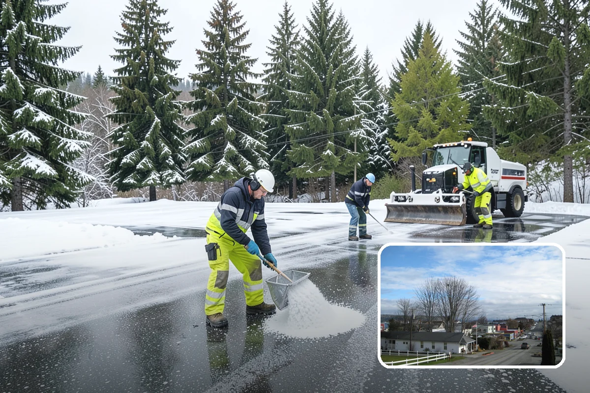 Garden Path Snow Removal in Langley, Island County, WA - Protects flagstone, gravel, and bark surfaces from blade damage