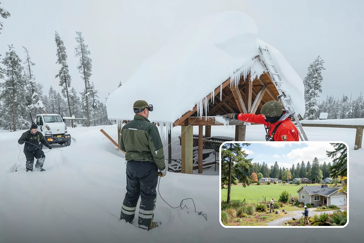 Garden Path Snow Removal in Lyman, Skagit County, WA - Protects flagstone, gravel, and bark surfaces from blade damage
