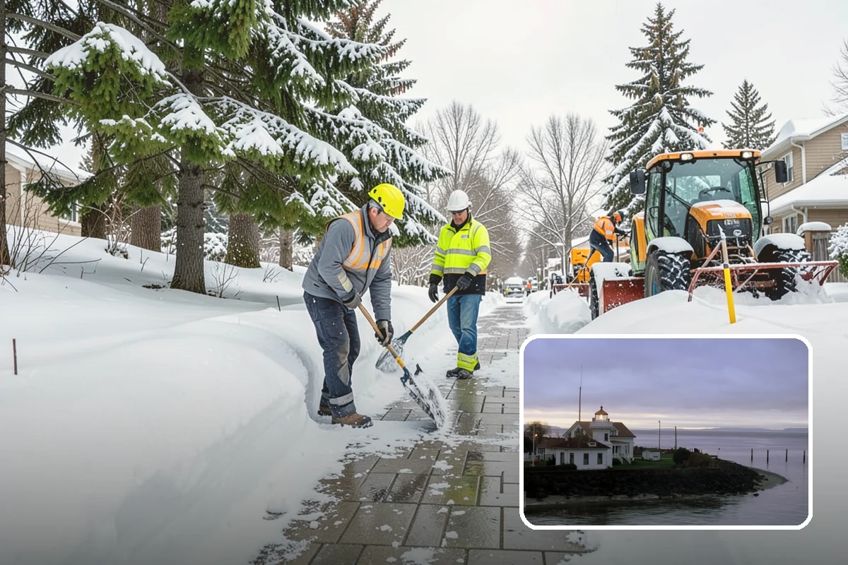 Garden Path Snow Removal in Mukilteo, Snohomish County, WA - Protects flagstone, gravel, and bark surfaces from blade damage