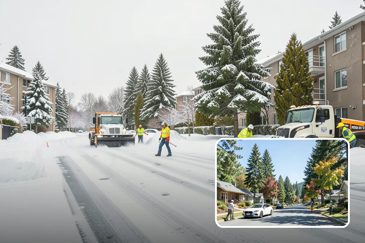 Garden Path Snow Removal in Orting, Pierce County, WA - Protects flagstone, gravel, and bark surfaces from blade damage