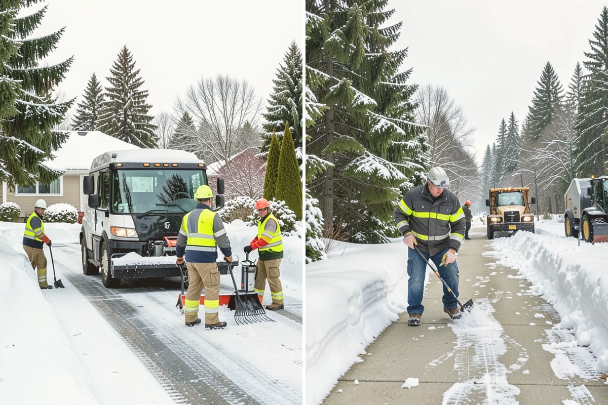 Garden Path Snow Removal in Sammamish, King County, WA - Identify loose or spaced materials that shift underfoot