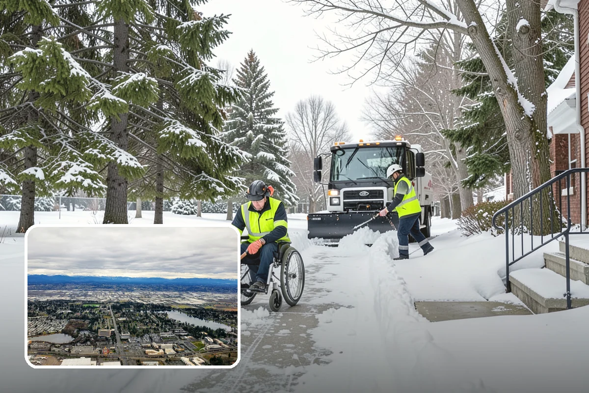 Garden Path Snow Removal in SeaTac, King County, WA - Protects flagstone, gravel, and bark surfaces from blade damage