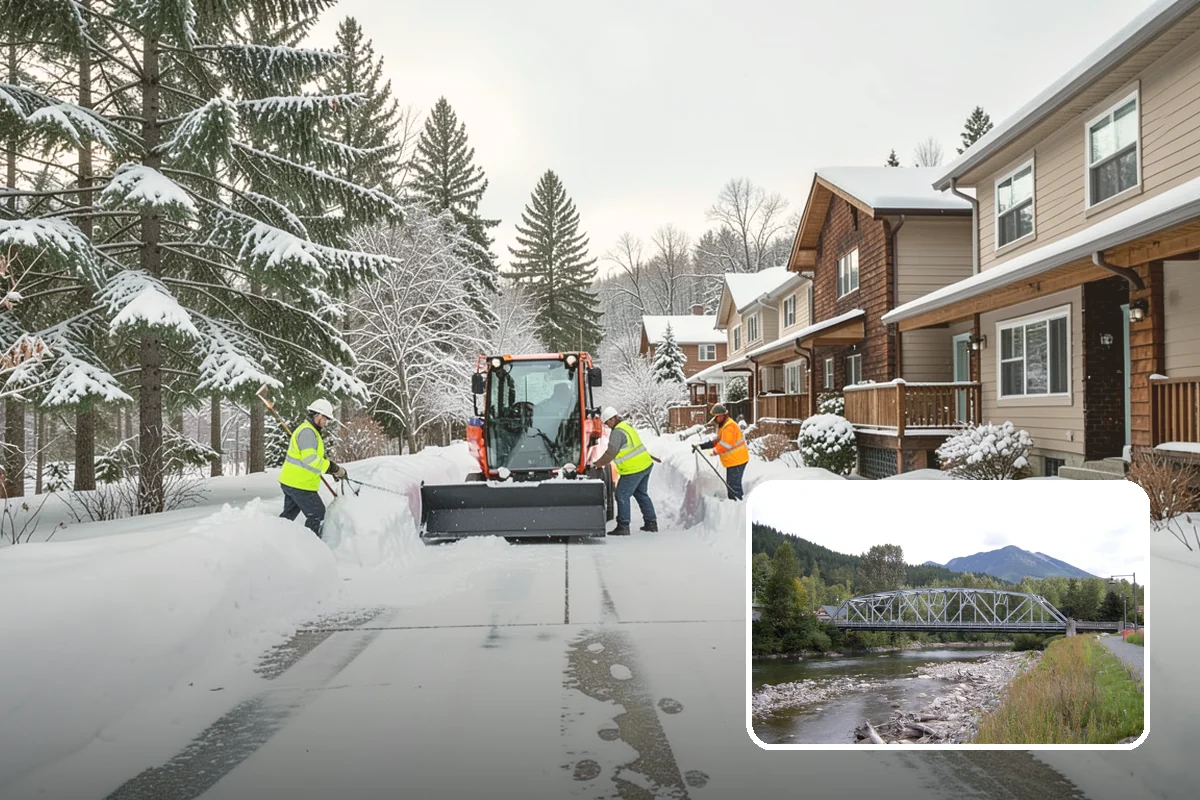 Garden Path Snow Removal in Skykomish, King County, WA - Protects flagstone, gravel, and bark surfaces from blade damage