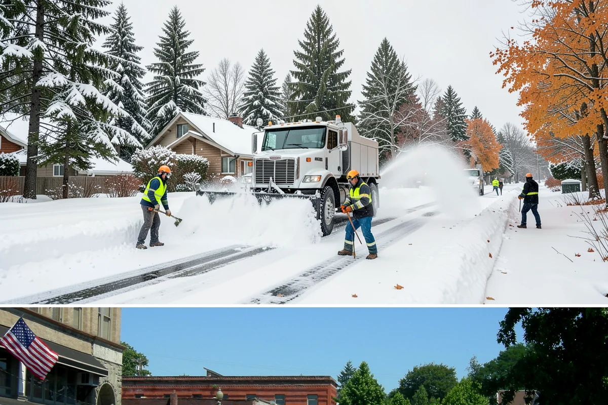 Garden Path Snow Removal in Snohomish, Snohomish County, WA - Garden paths call for gentle clearing throughout the winter, especially during the wet snowfalls that cling to stone and bark.