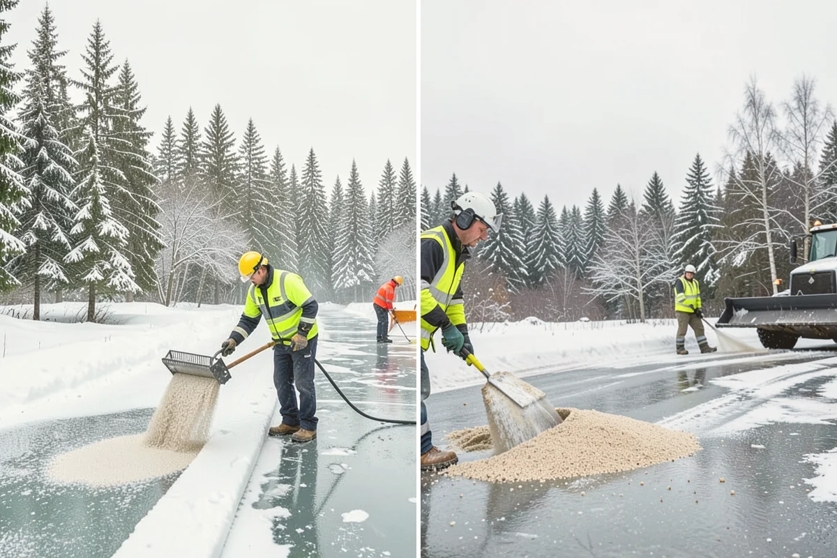 Garden Path Snow Removal in Stanwood, Snohomish County, WA - Identify loose or spaced materials that shift underfoot