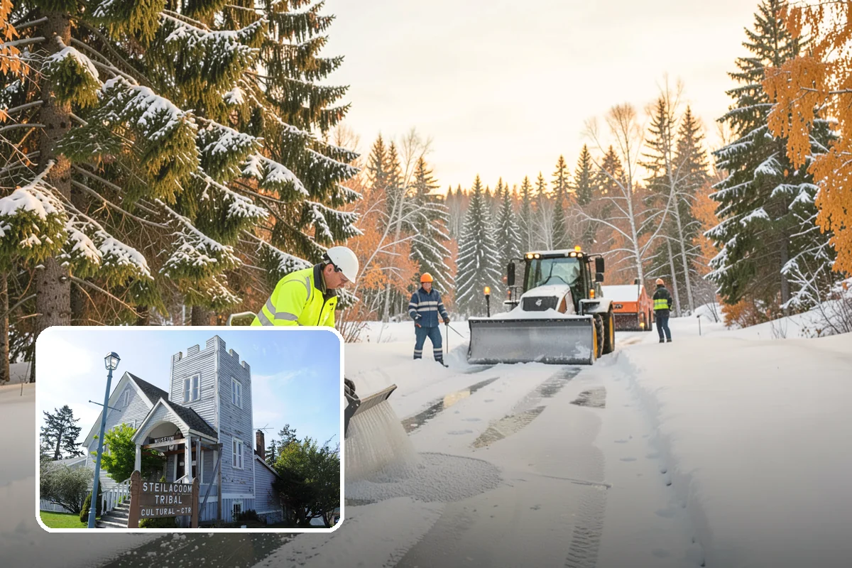 Garden Path Snow Removal in Steilacoom, Pierce County, WA - Protects flagstone, gravel, and bark surfaces from blade damage