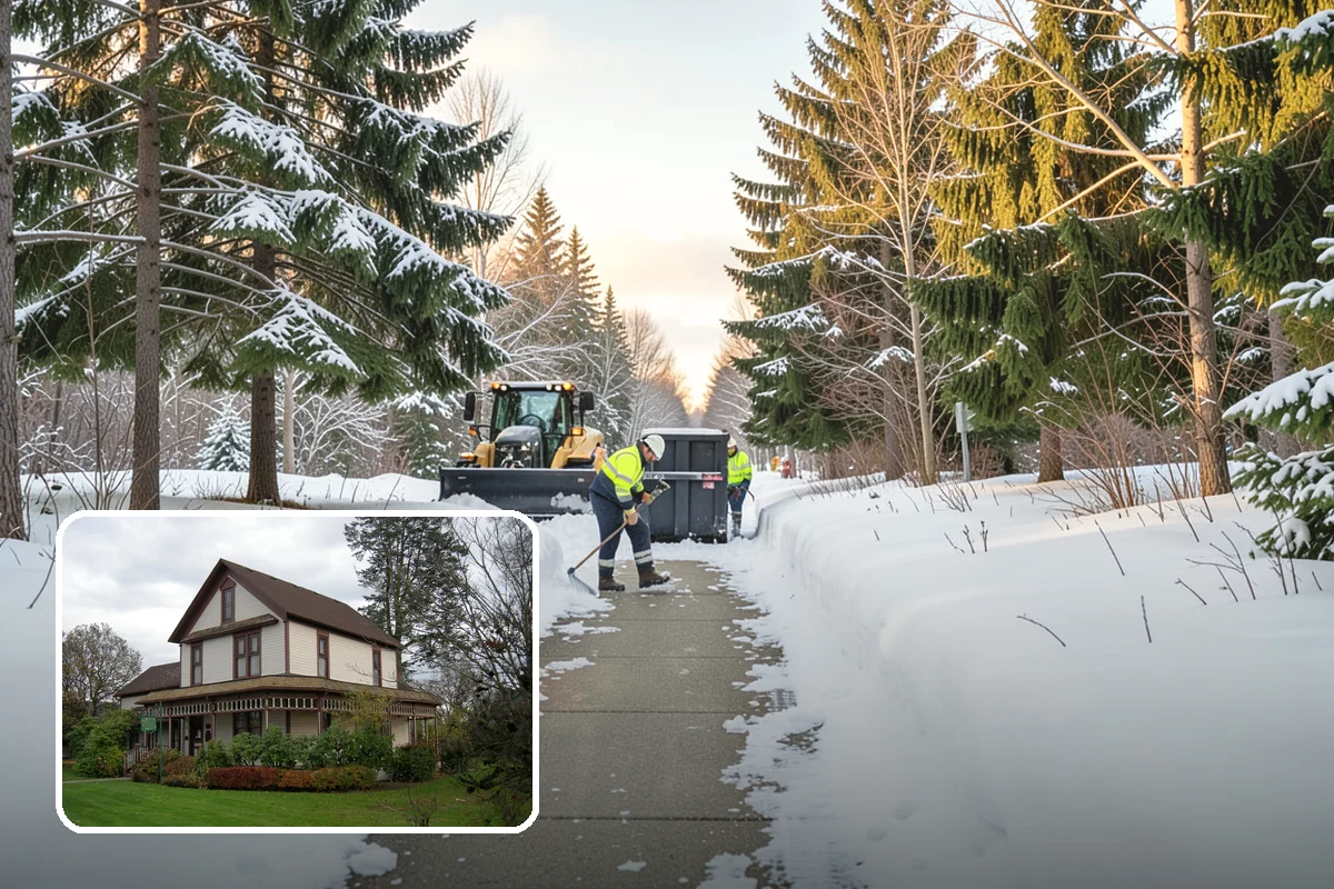 Garden Path Snow Removal in Sumner, Pierce County, WA - Protects flagstone, gravel, and bark surfaces from blade damage