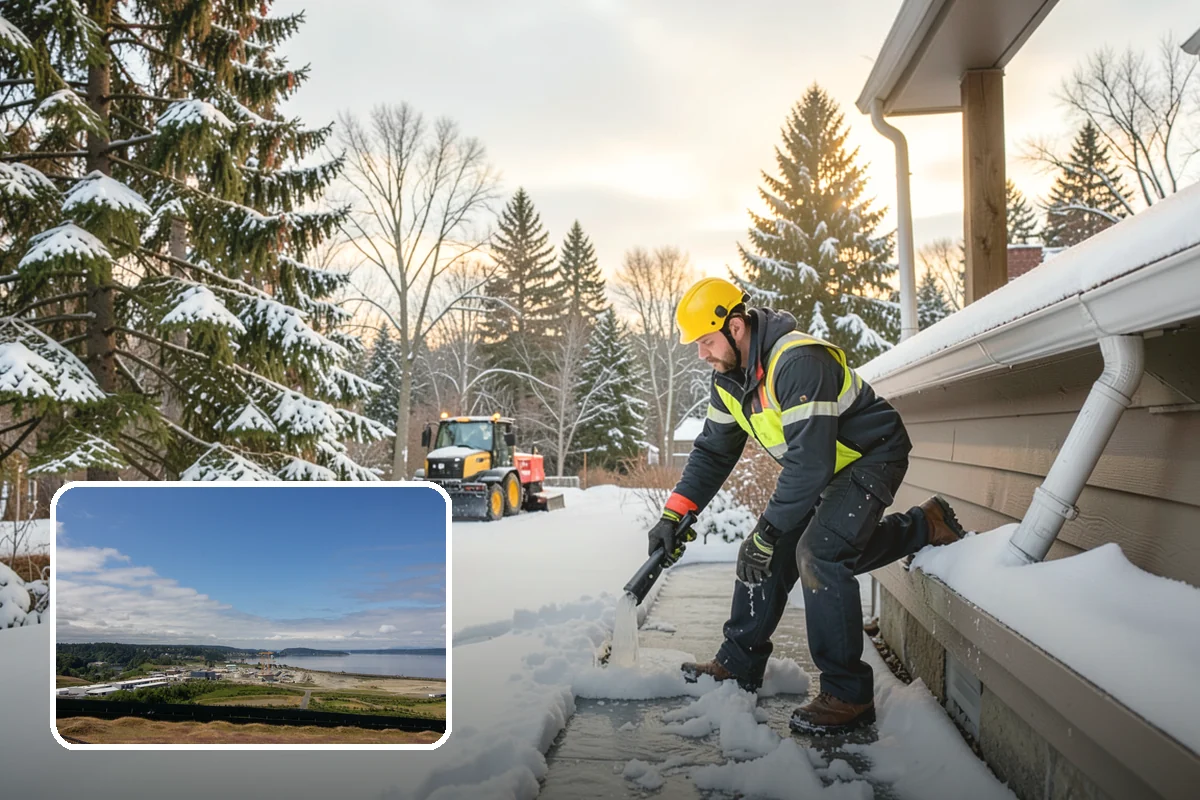 Garden Path Snow Removal in University Place, Pierce County, WA - Protects flagstone, gravel, and bark surfaces from blade damage