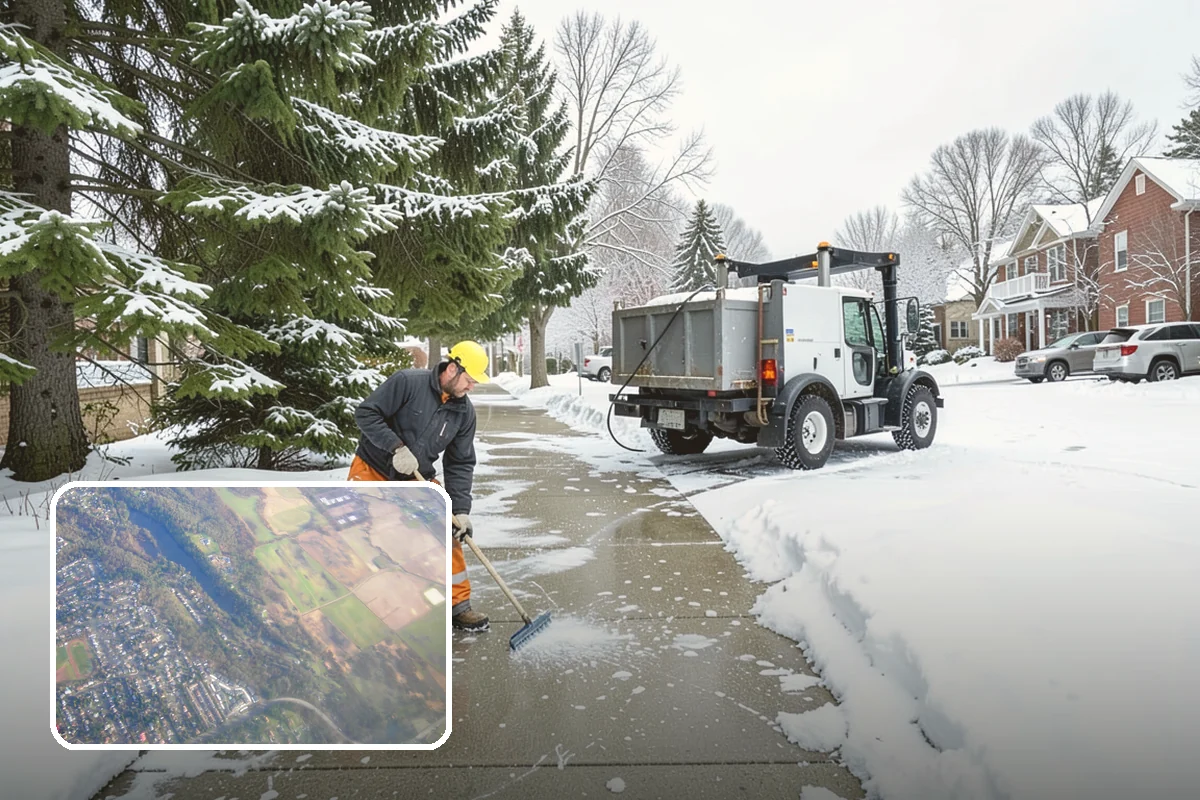 Gas Station Deicing in Algona, King County, WA - Keeps fuel islands and store entrances safe for customers