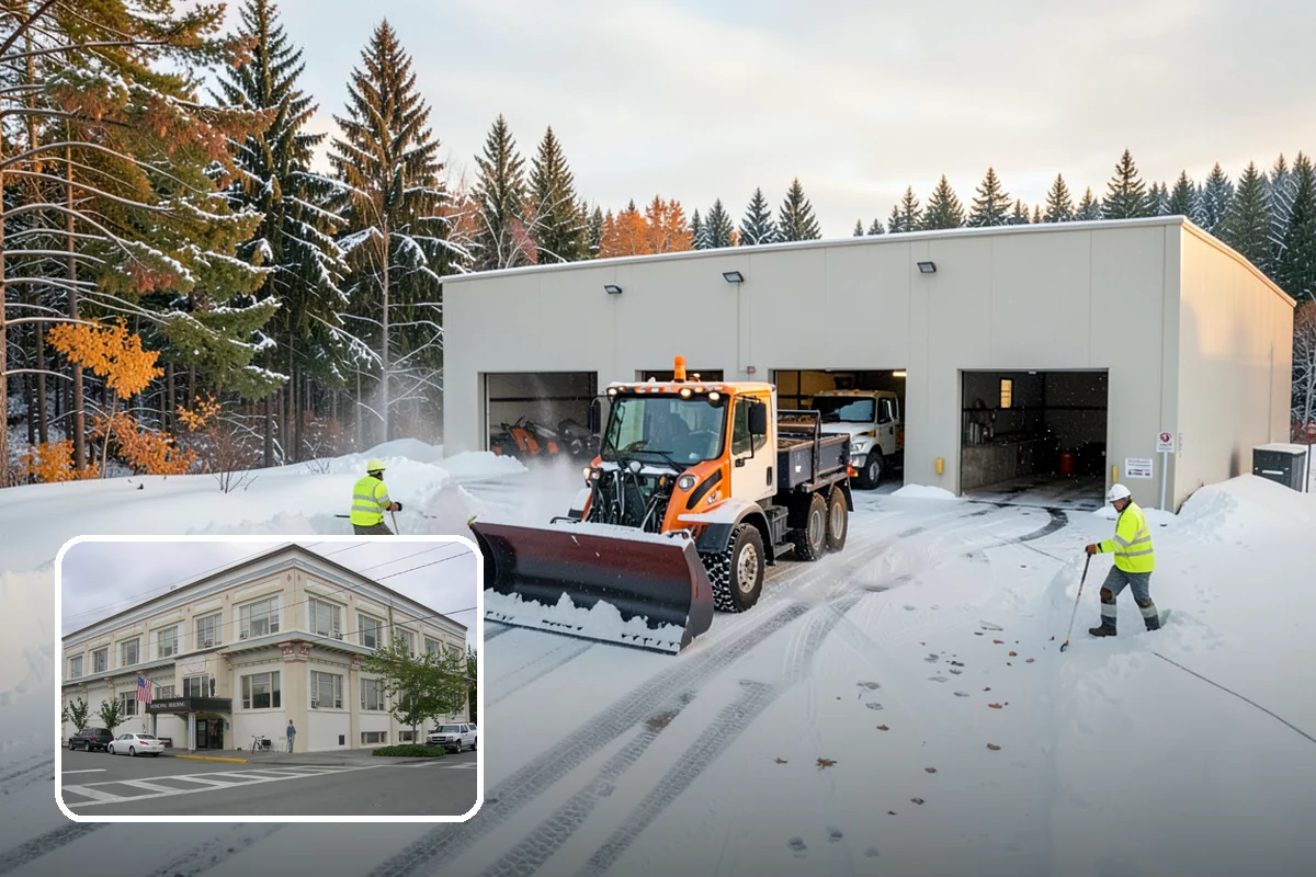 Gas Station Deicing in Anacortes, Skagit County, WA - Keeps fuel islands and store entrances safe for customers