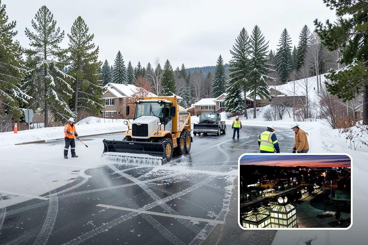 Gas Station Deicing in Auburn, King County, WA - Keeps fuel islands and store entrances safe for customers