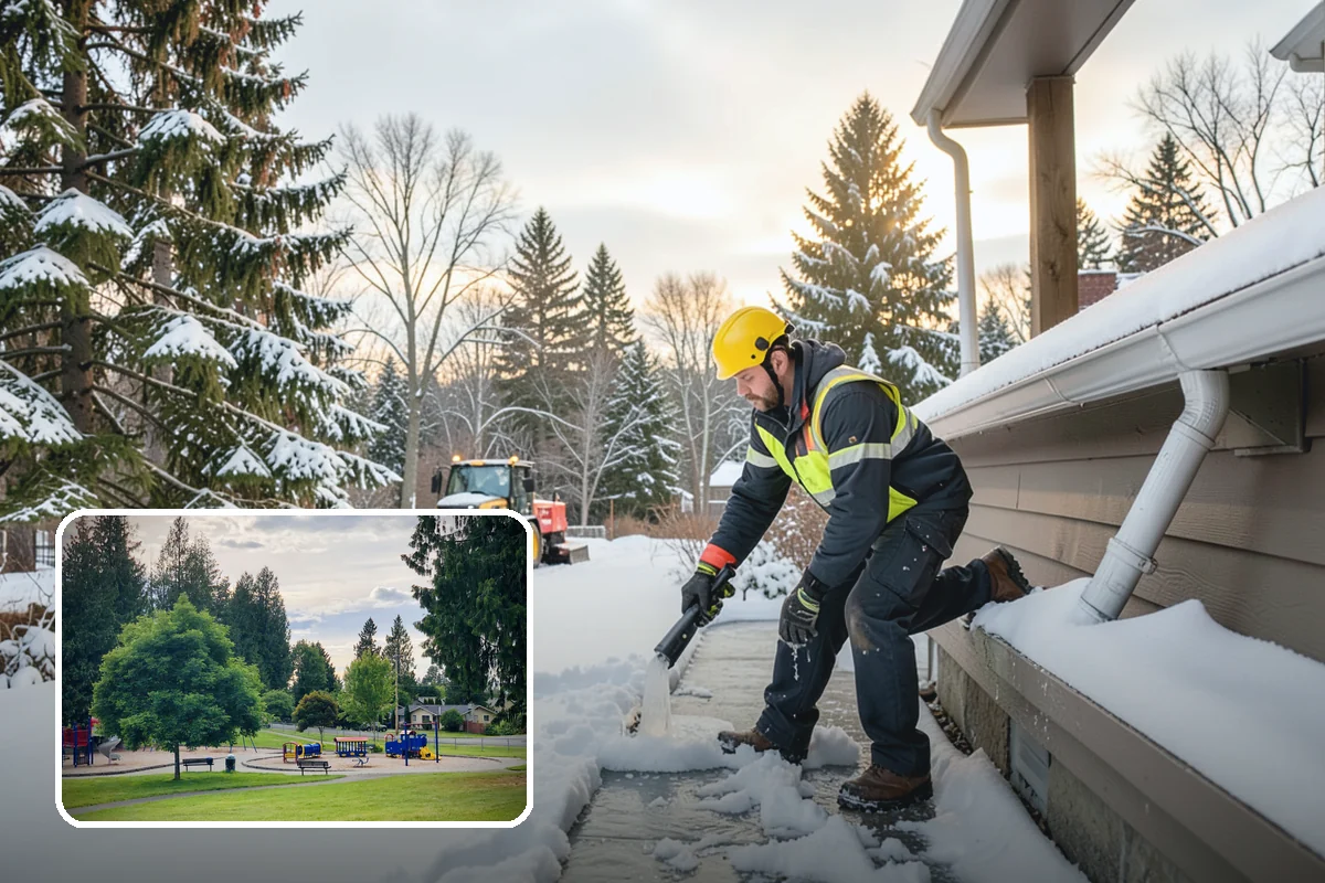Gas Station Deicing in Bonney Lake, Pierce County, WA - Keeps fuel islands and store entrances safe for customers