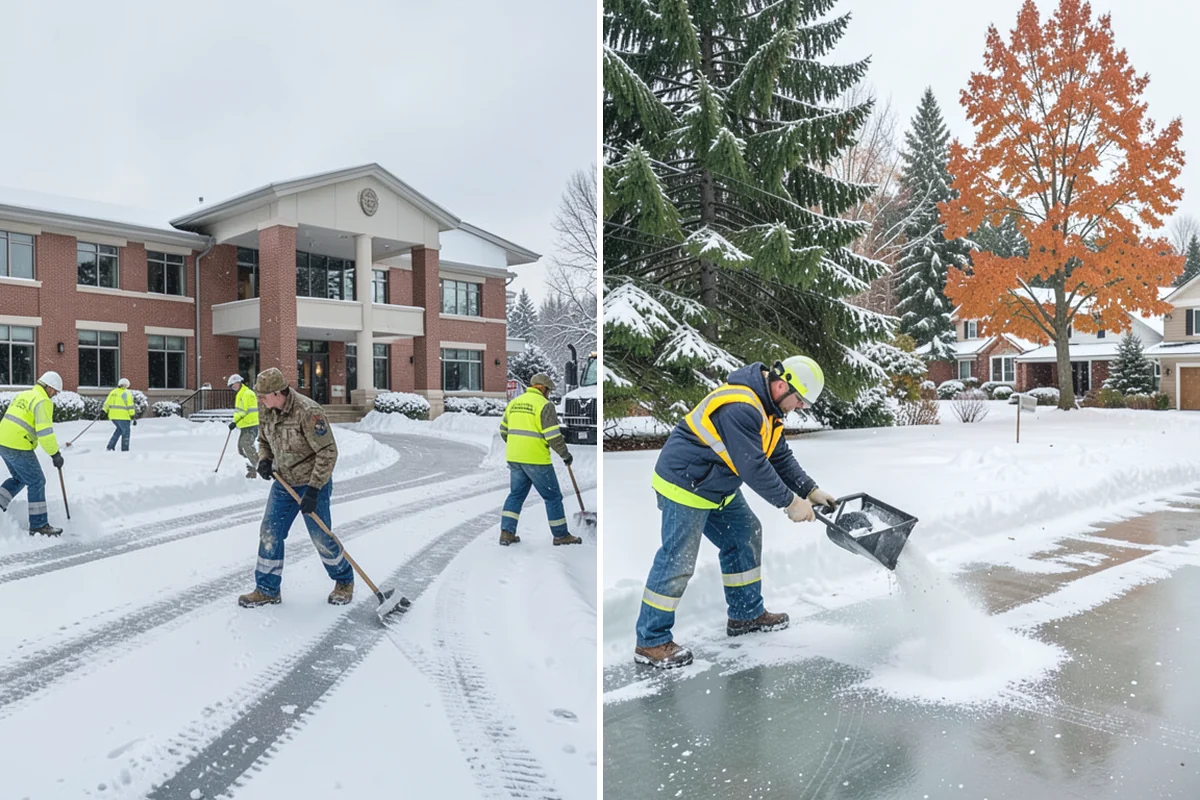 Gas Station Deicing in Bonney Lake, Pierce County, WA - Map fuel islands, pump lanes, and the store entrance
