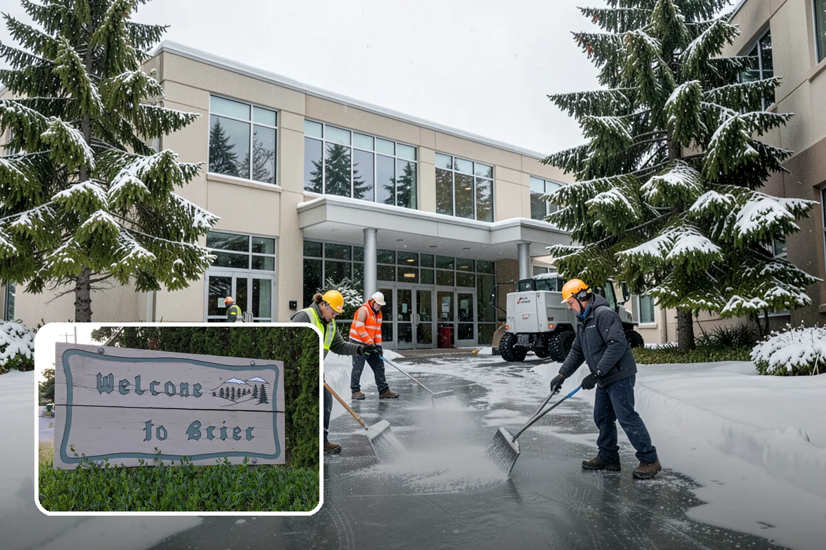 Gas Station Deicing in Brier, Snohomish County, WA - Keeps fuel islands and store entrances safe for customers