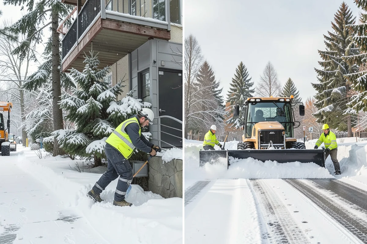 Gas Station Deicing in Carnation, King County, WA - Map fuel islands, pump lanes, and the store entrance