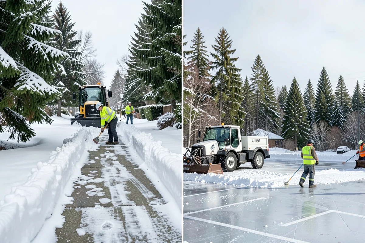 Gas Station Deicing in Concrete, Skagit County, WA - Map fuel islands, pump lanes, and the store entrance