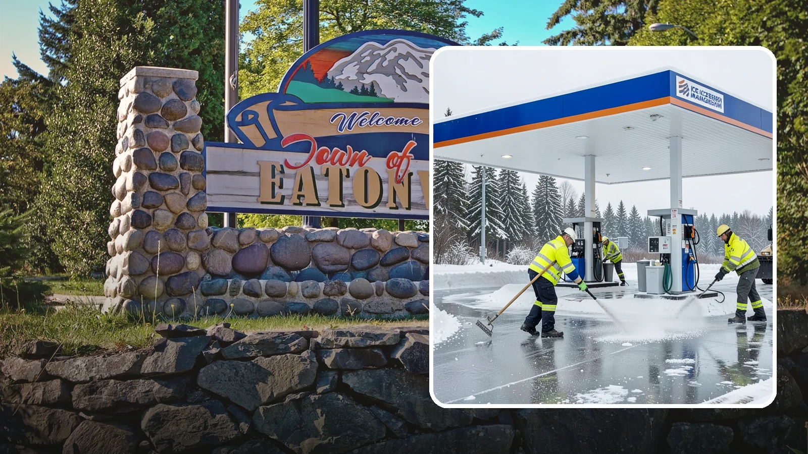 Gas Station Deicing in Eatonville, Pierce County, WA - Deicing for gas stations and convenience stores, keeping fuel islands, pump approaches, and store entrances safe during a hard...