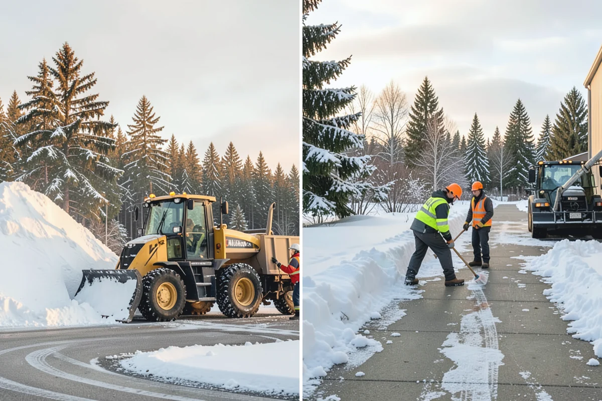 Gas Station Deicing in Gold Bar, Snohomish County, WA - Map fuel islands, pump lanes, and the store entrance
