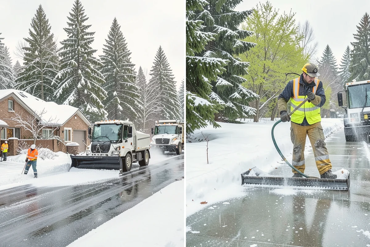 Gas Station Deicing in Index, Snohomish County, WA - Map fuel islands, pump lanes, and the store entrance