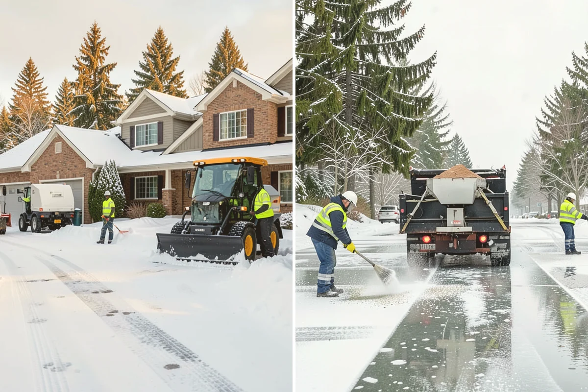 Gas Station Deicing in Kirkland, King County, WA - Map fuel islands, pump lanes, and the store entrance