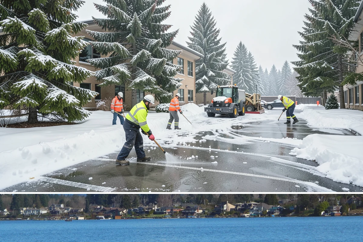 Gas Station Deicing in Lake Stevens, Snohomish County, WA - Service is active across the winter season, with frequent readiness during the freezing-rain events that glaze busy fueling areas...
