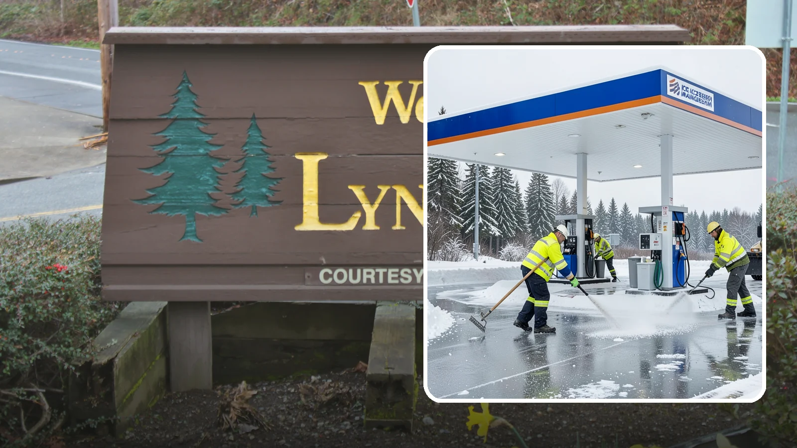 Gas Station Deicing in Lynnwood, Snohomish County, WA - Deicing for gas stations and convenience stores, keeping fuel islands, pump approaches, and store entrances safe during a hard...