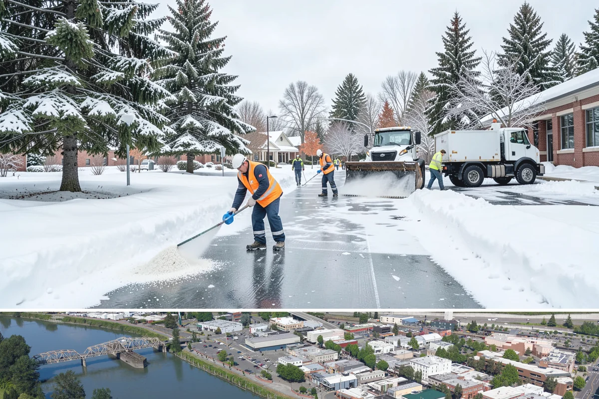 Gas Station Deicing in Mount Vernon, Skagit County, WA - Service is active across the winter season, with frequent readiness during the freezing-rain events that glaze busy fueling areas...